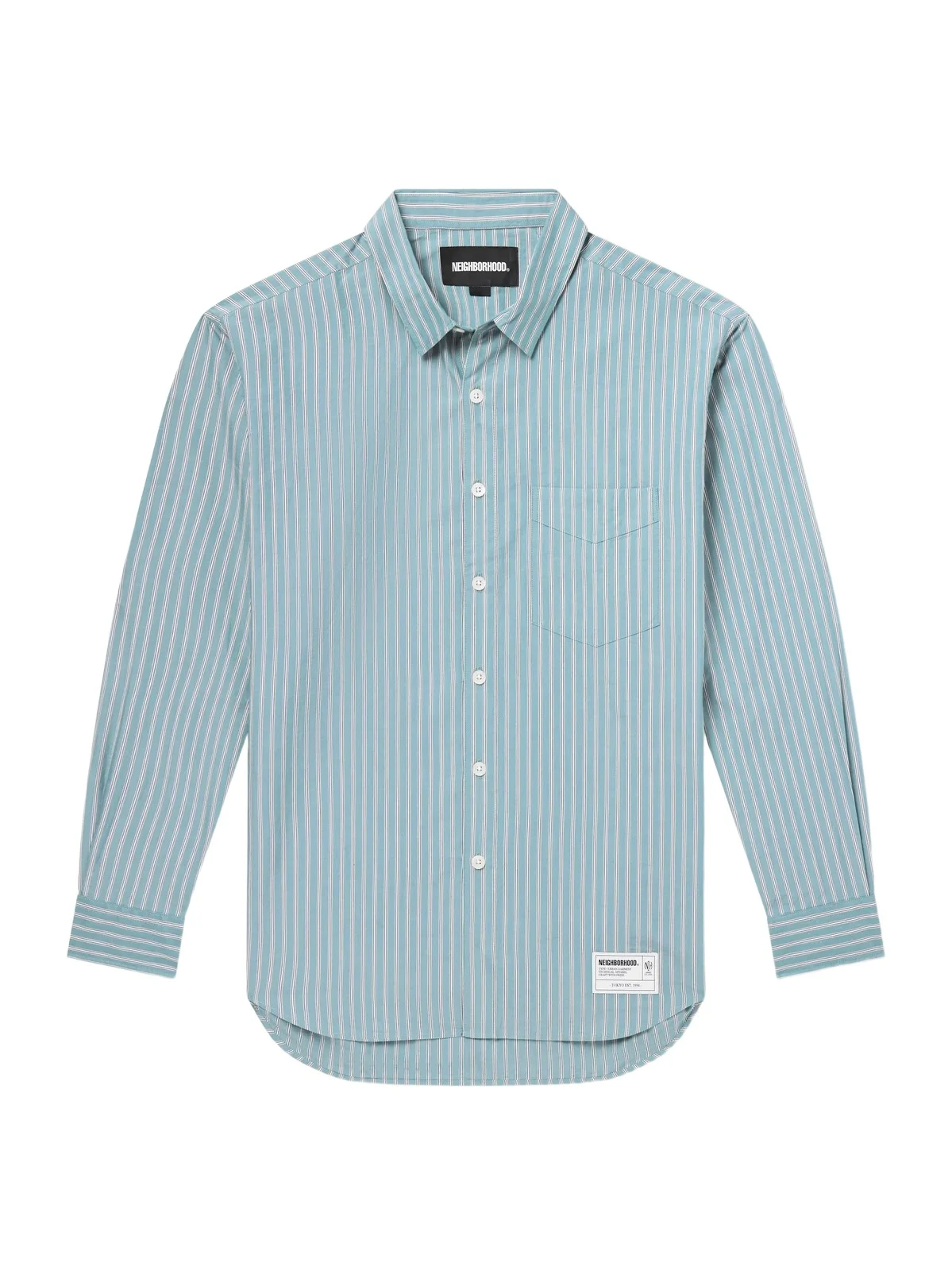 Neighborhood Striped Cotton and Lyocell-Blend Poplin Shirt - Men