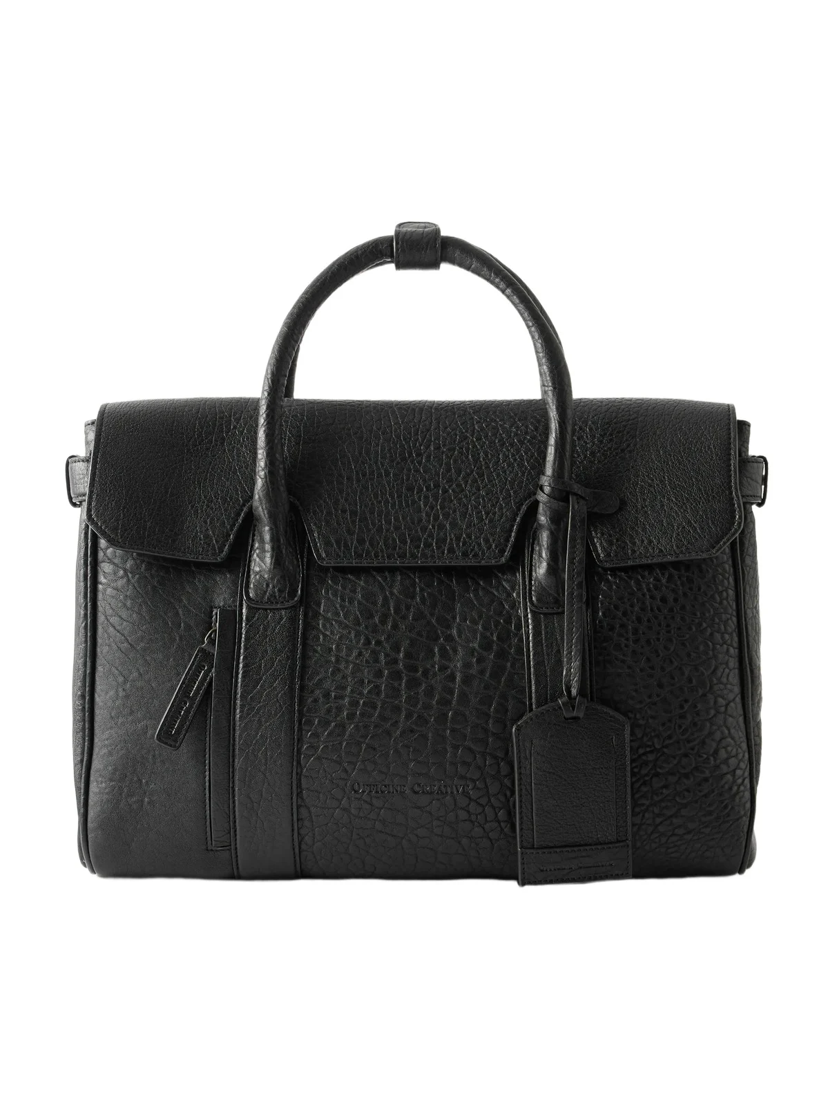 Officine Creative Bostonian/005 Logo-Embossed Croc-Effect Leather Briefcase - Men