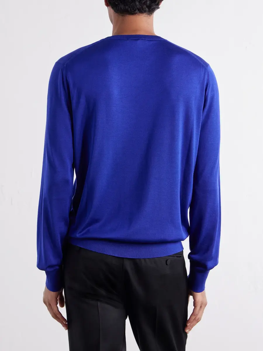 Tom Ford Silk Sweater - Men | Thumbnail 4 Tom Ford Silk Sweater - Men | Thumbnail 4