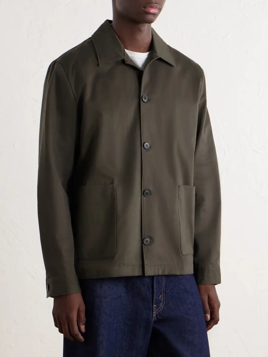 Sunspel Cotton-Drill Jacket - Men | Thumbnail 3