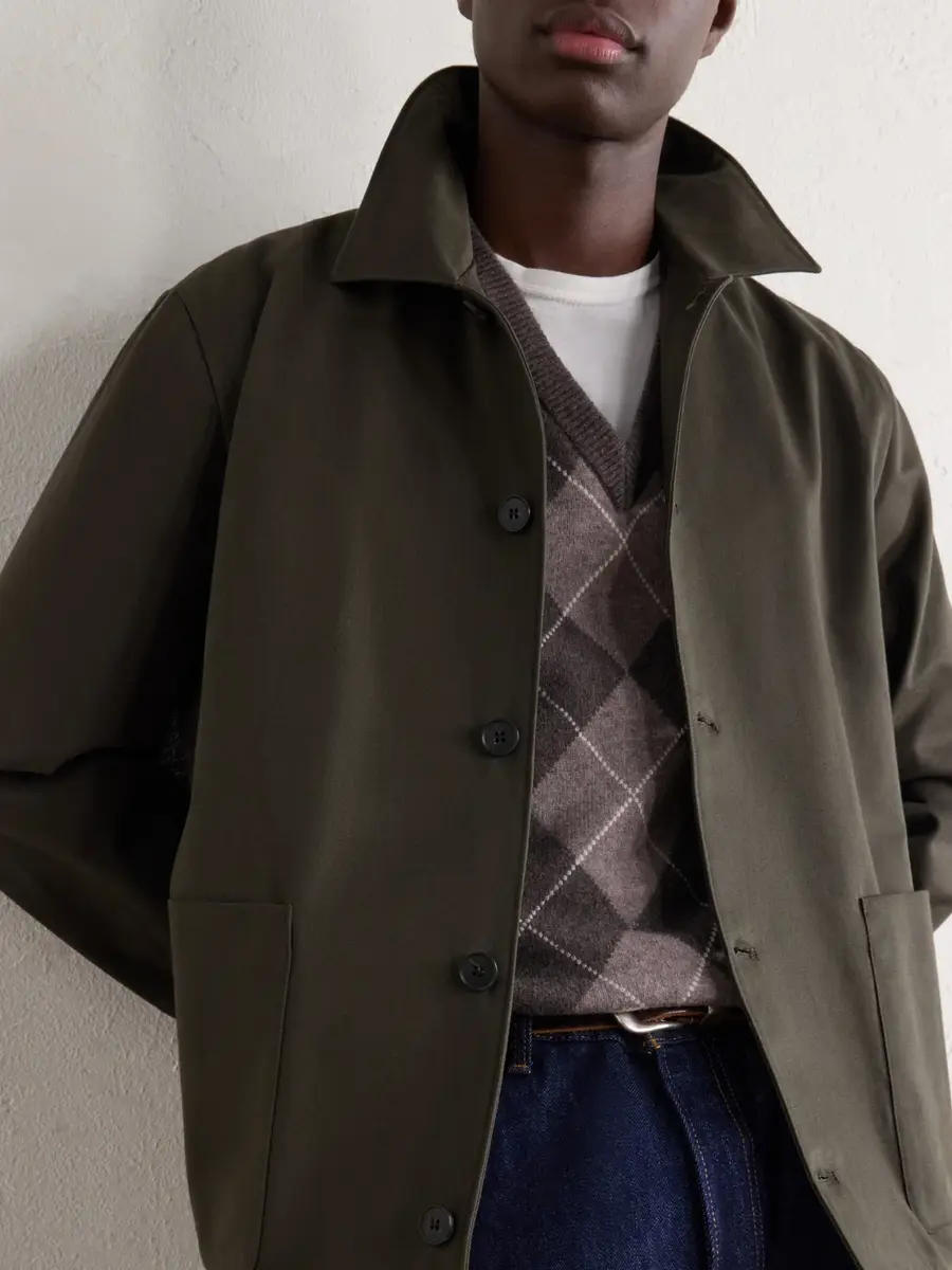 Sunspel Cotton-Drill Jacket - Men | Thumbnail 5