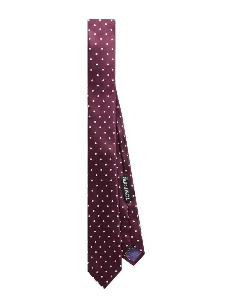 Tom Ford 6cm Polka-Dot Jacquard Silk-Satin Tie - Men