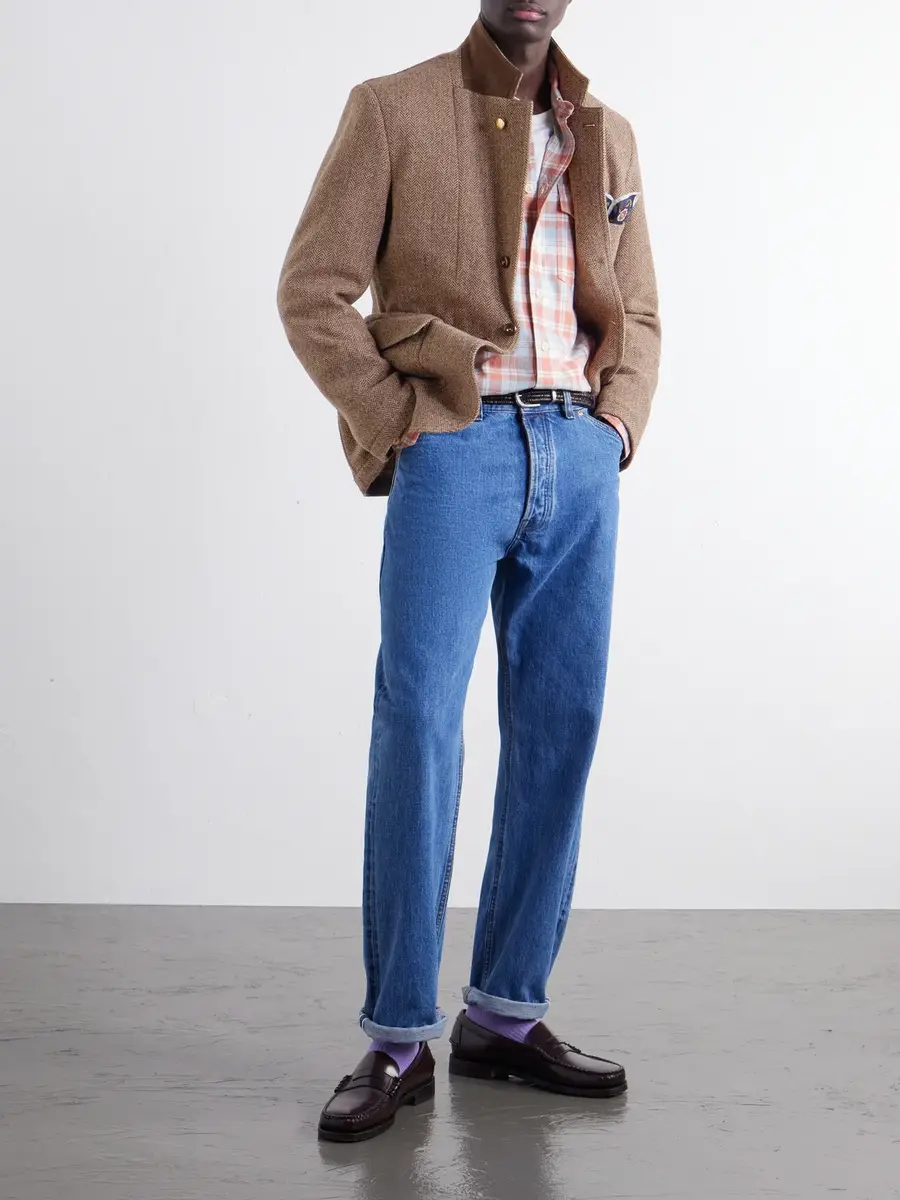 Drake's Games Herringbone Virgin Wool-Tweed Blazer - Men | Thumbnail 2 Drake's Games Herringbone Virgin Wool-Tweed Blazer - Men | Thumbnail 2