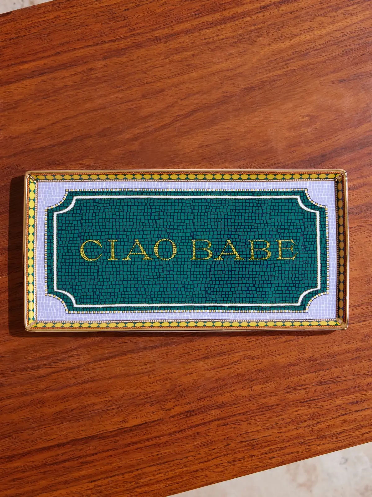 La DoubleJ Ciao Babe Porcelain Tray - Men
