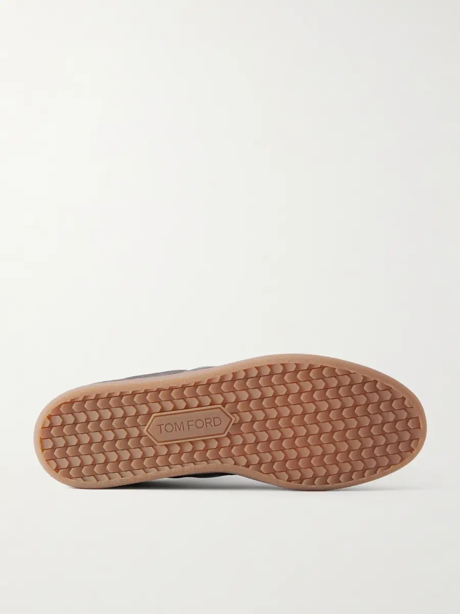 Tom Ford Archer Leather-Trimmed Suede Sneakers - Men | Thumbnail 3 Tom Ford Archer Leather-Trimmed Suede Sneakers - Men | Thumbnail 3
