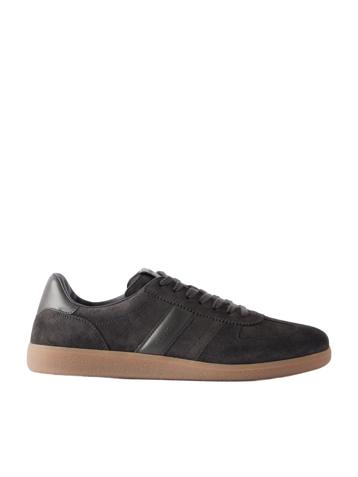 Tom Ford Archer Leather-Trimmed Suede Sneakers - Men