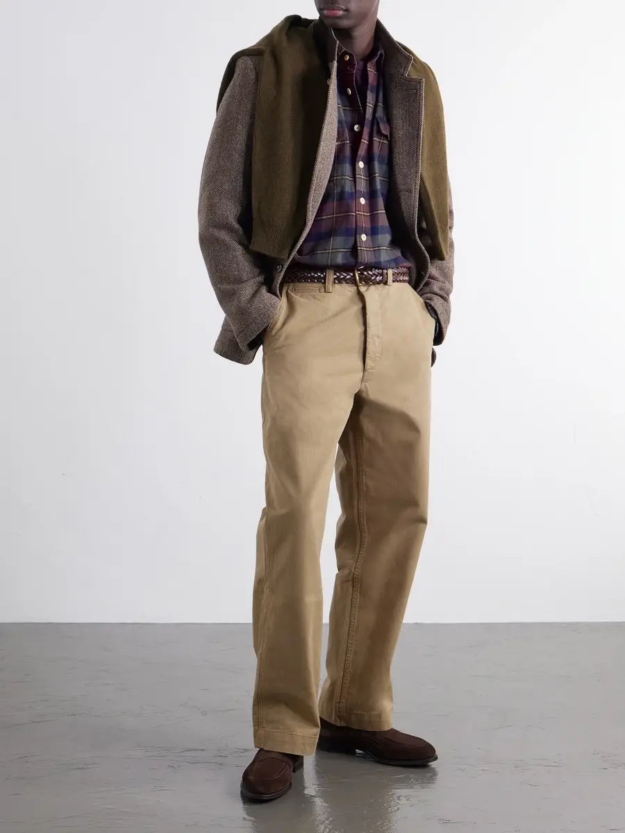 Drake's Brushed Checked Cotton-Flannel Shirt - Men | Thumbnail 2