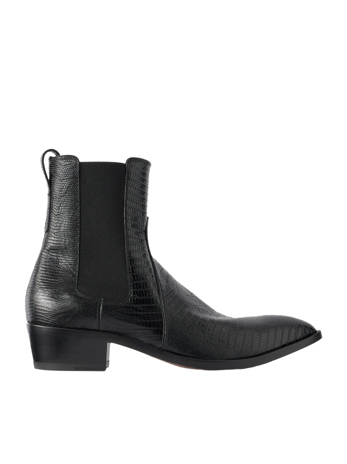 Tom Ford Dagger Lizard-Effect Leather Chelsea Boots - Men