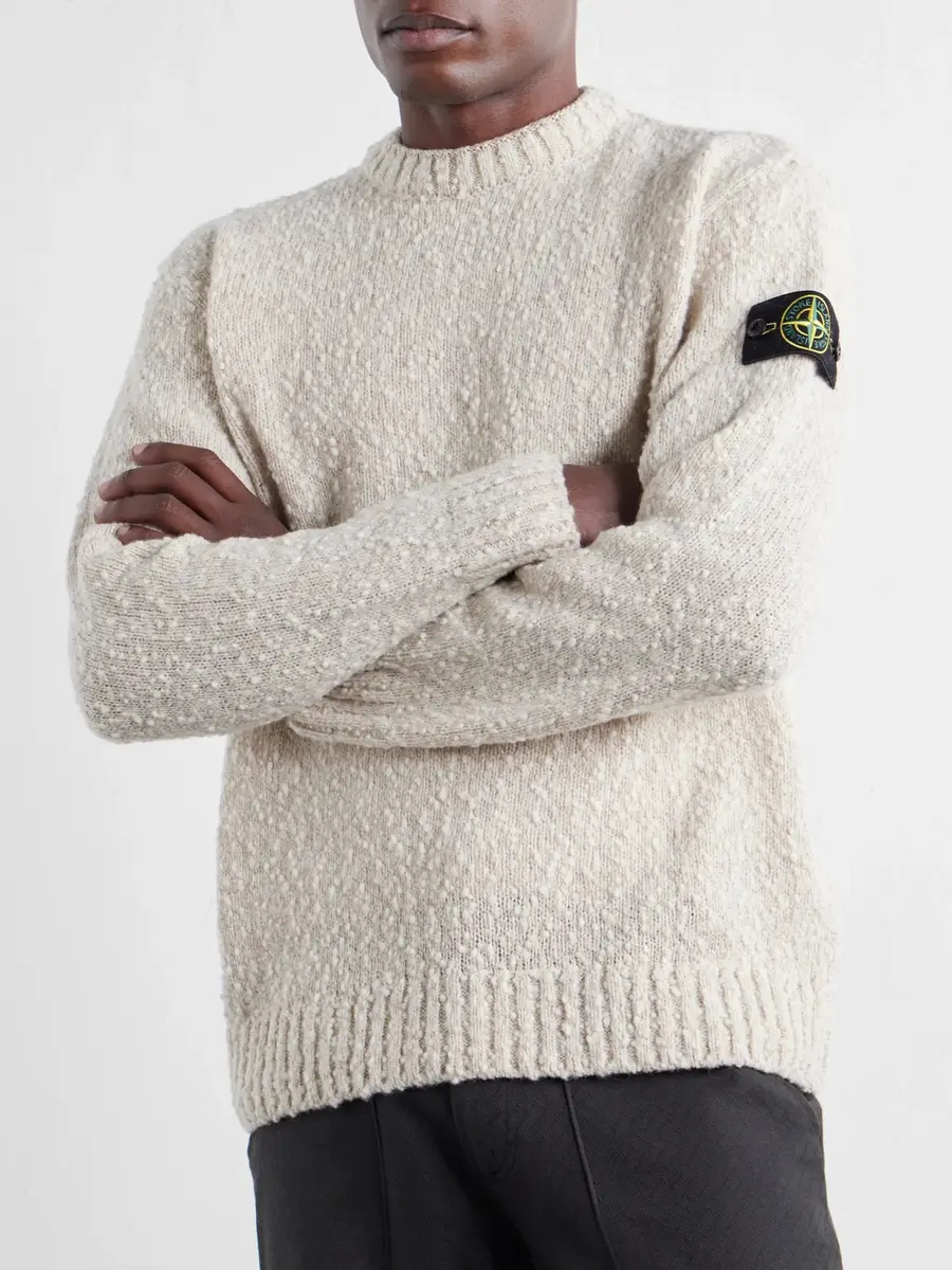 Stone Island Speckled Wool Nylon Sweater - Men | Thumbnail 3 Stone Island Speckled Wool Nylon Sweater - Men | Thumbnail 3