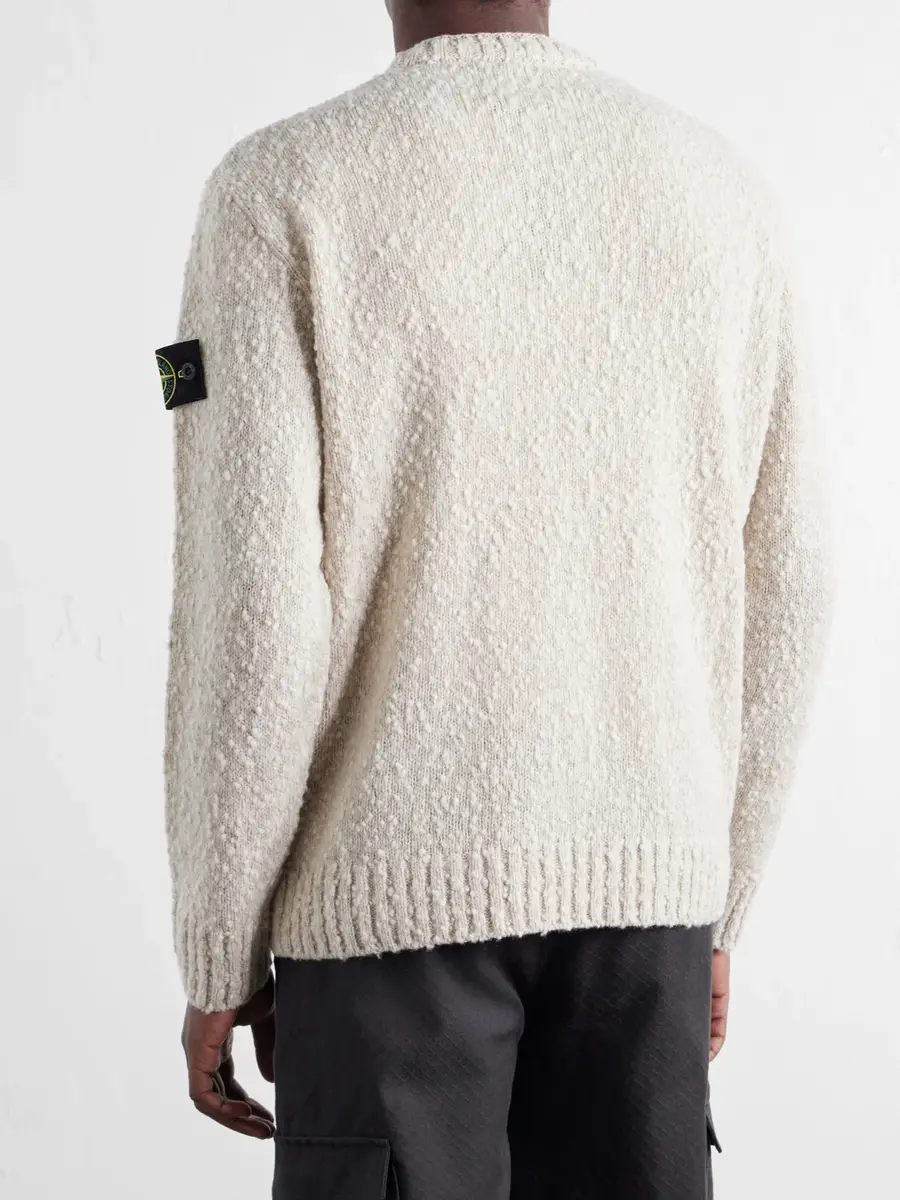 Stone Island Speckled Wool Nylon Sweater - Men | Thumbnail 4 Stone Island Speckled Wool Nylon Sweater - Men | Thumbnail 4