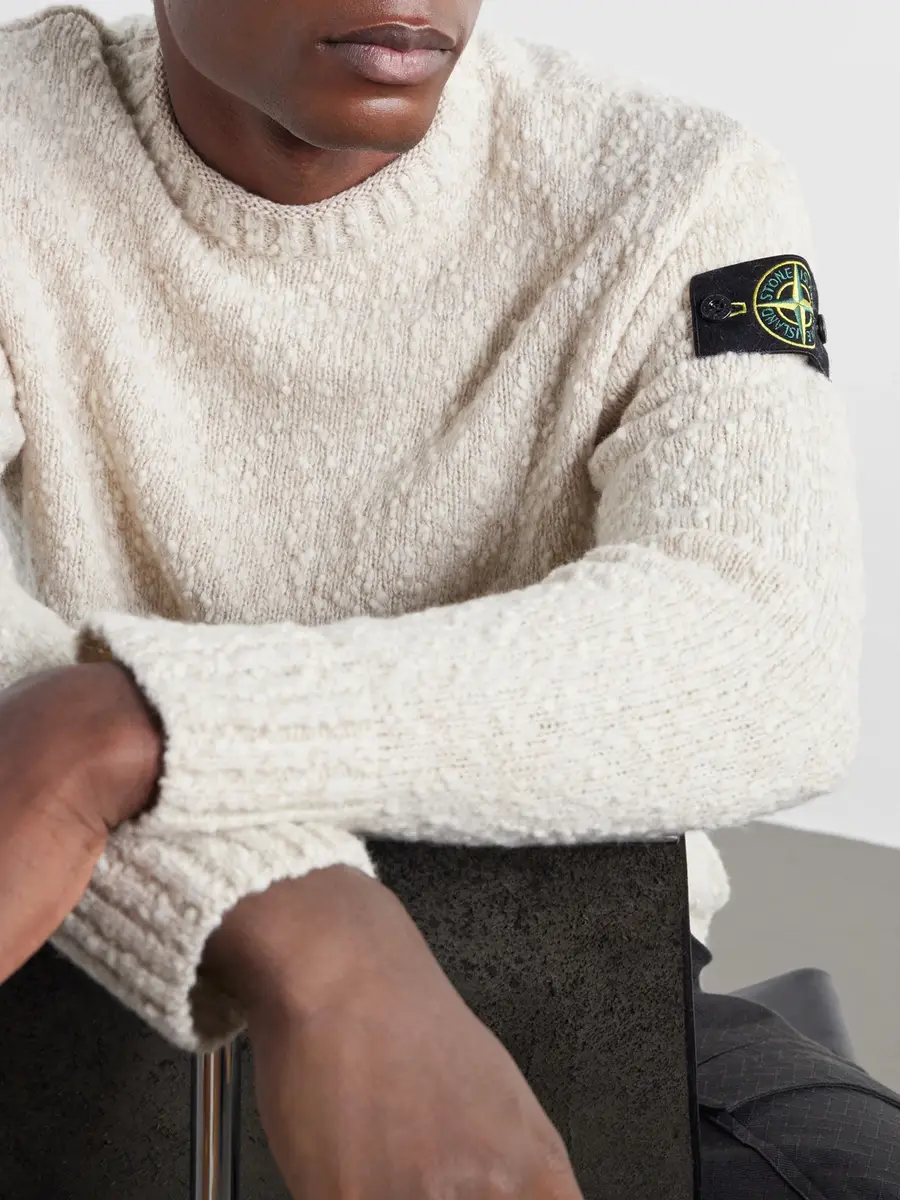 Stone Island Speckled Wool Nylon Sweater - Men | Thumbnail 5 Stone Island Speckled Wool Nylon Sweater - Men | Thumbnail 5