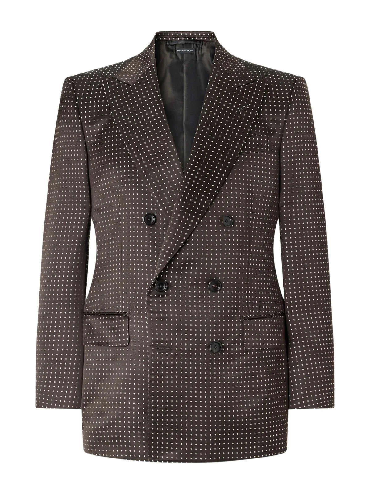 Tom Ford Double-Breasted Polka-Dot Silk-Satin Tuxedo Jacket - Men