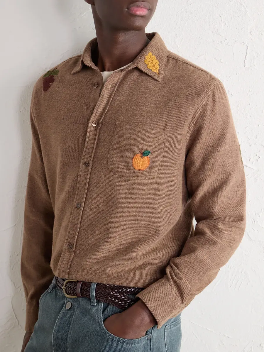Portuguese Flannel Embroidered Cotton-Flannel Shirt - Men | Thumbnail 5 Portuguese Flannel Embroidered Cotton-Flannel Shirt - Men | Thumbnail 5