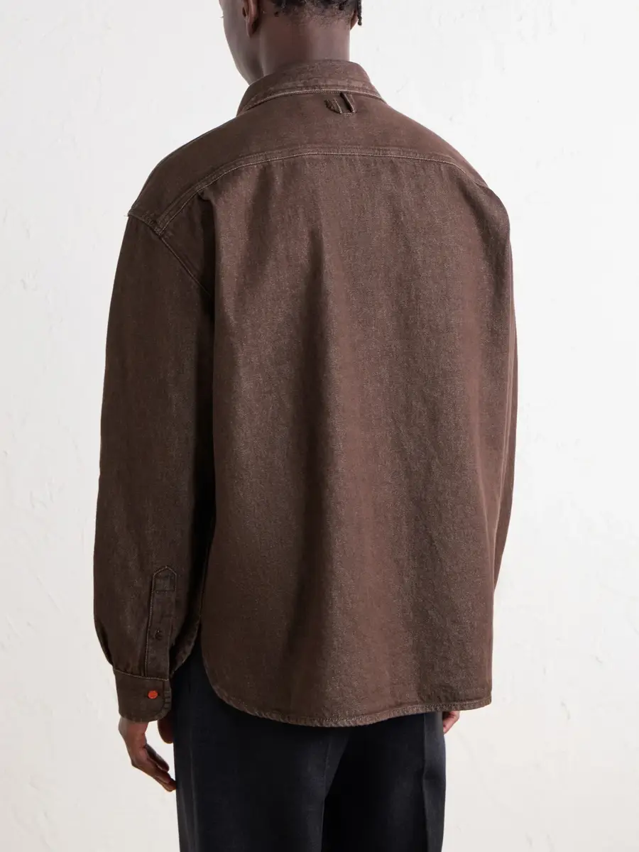 Jacquemus Simon Logo-Embroidered Denim Shirt - Men | Thumbnail 4 Jacquemus Simon Logo-Embroidered Denim Shirt - Men | Thumbnail 4