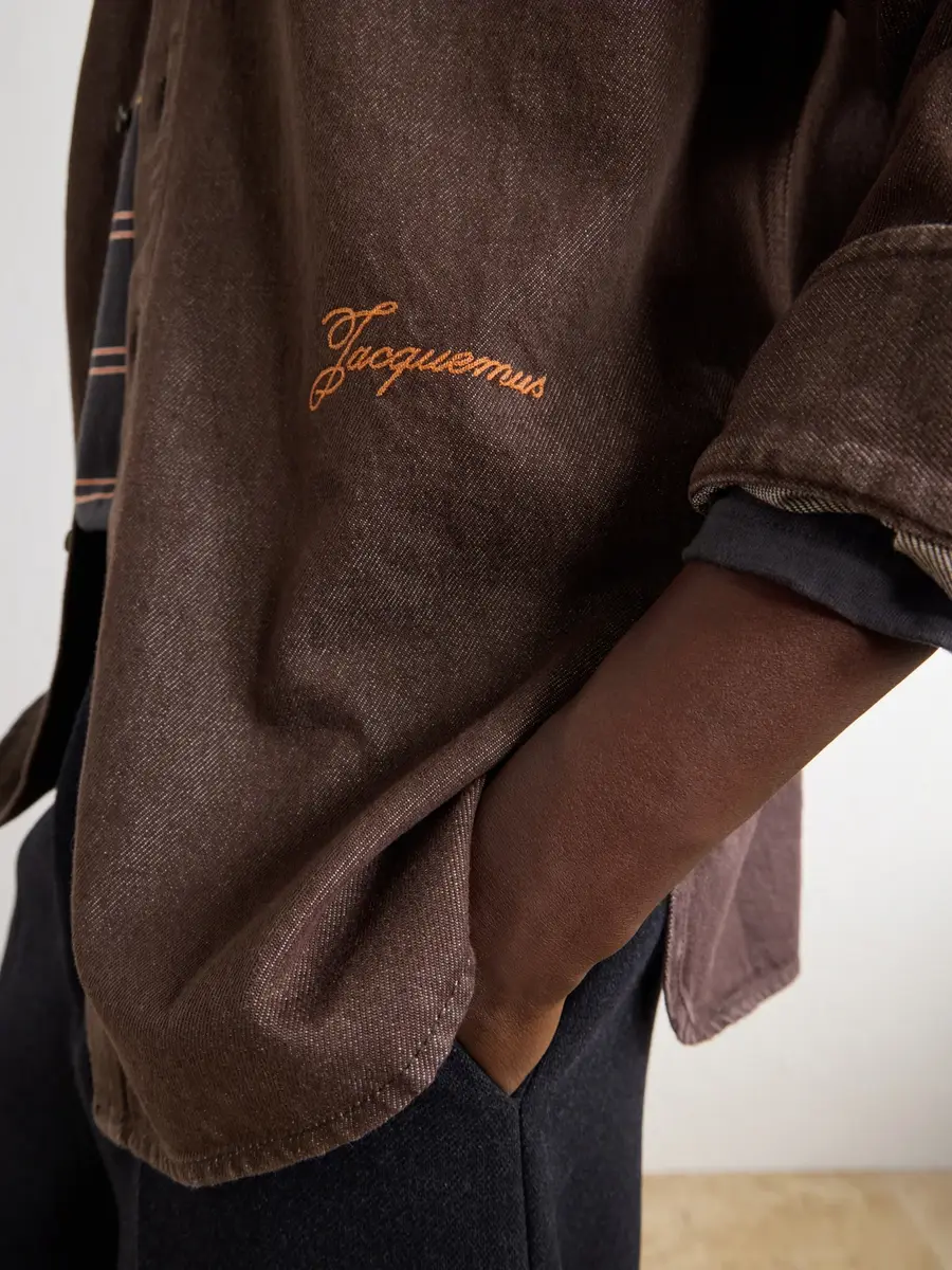 Jacquemus Simon Logo-Embroidered Denim Shirt - Men | Thumbnail 6 Jacquemus Simon Logo-Embroidered Denim Shirt - Men | Thumbnail 6