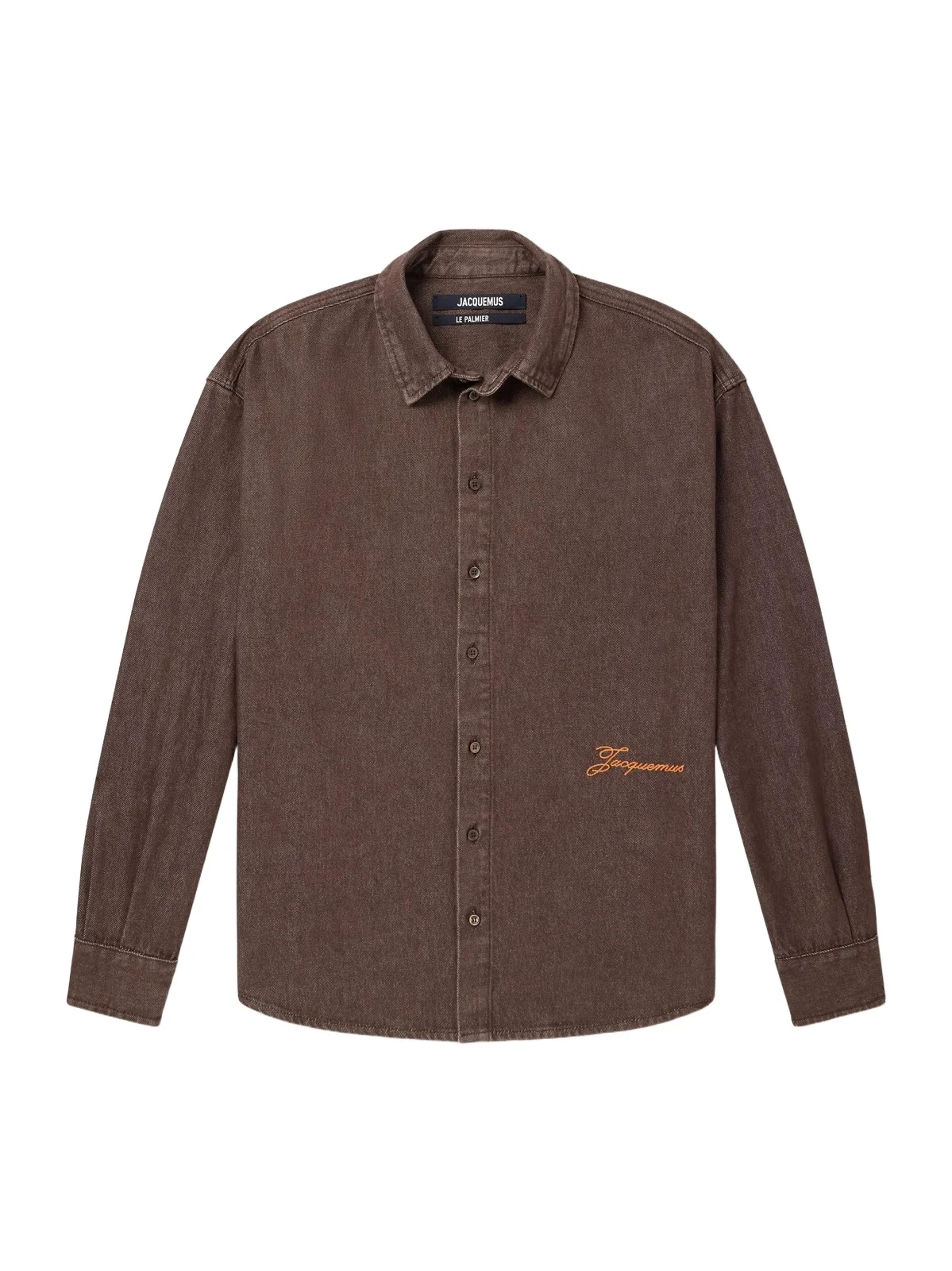 Jacquemus Simon Logo-Embroidered Denim Shirt - Men