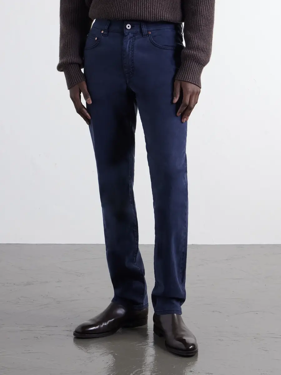 Boglioli Straight-Leg Garment-Dyed Cotton-Blend Twill Trousers - Men | Thumbnail 3 Boglioli Straight-Leg Garment-Dyed Cotton-Blend Twill Trousers - Men | Thumbnail 3