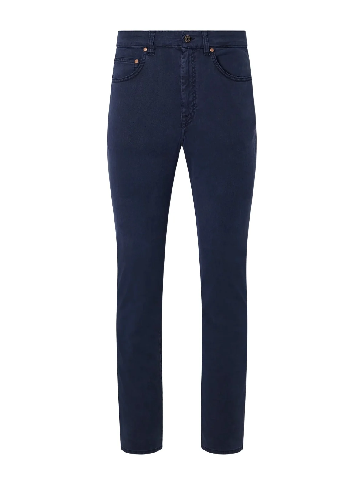 Straight-Leg Garment-Dyed Cotton-Blend Twill Trousers - Men