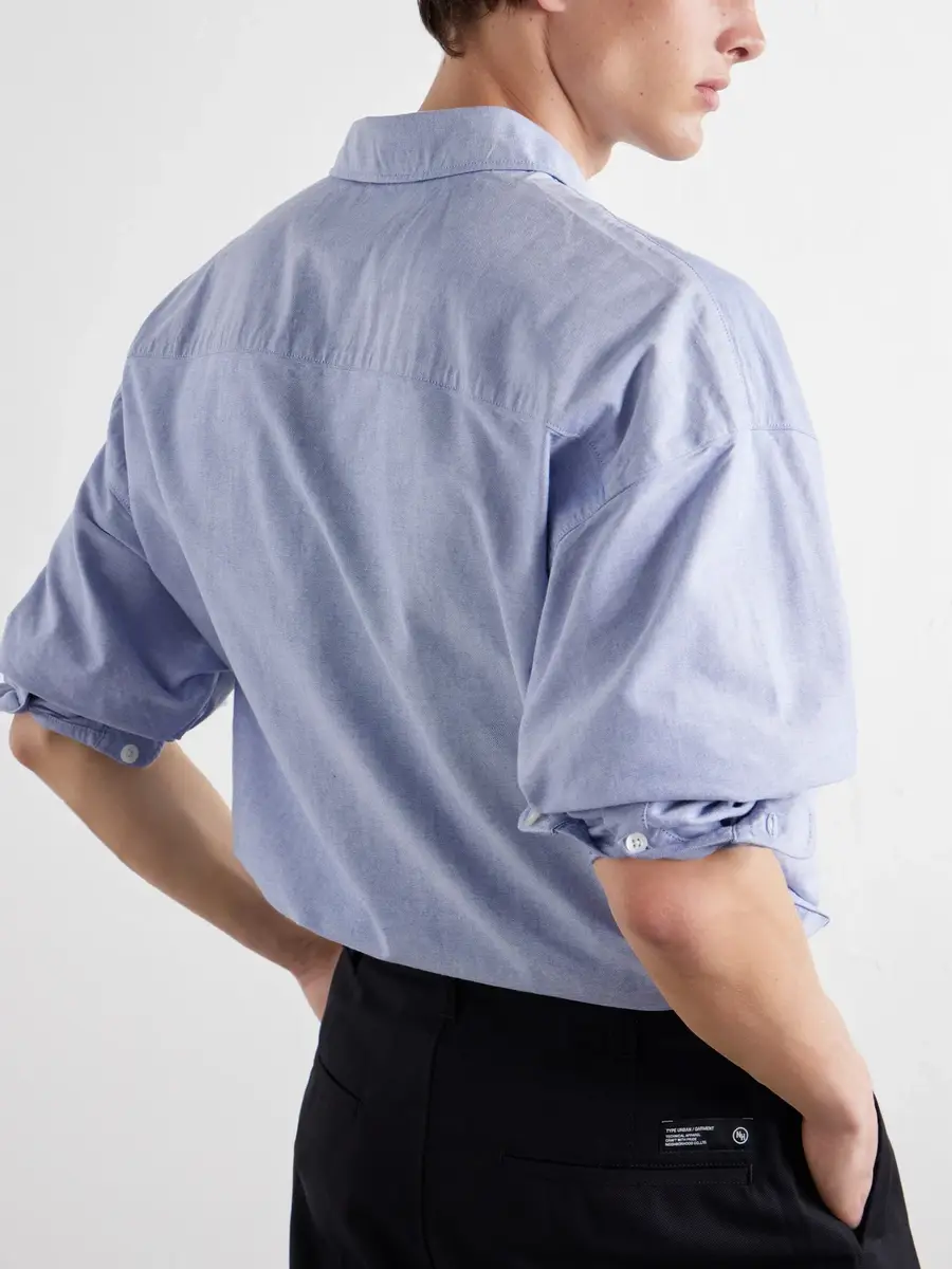 Neighborhood Logo-Embroidered Cotton Oxford Shirt - Men | Thumbnail 5 Neighborhood Logo-Embroidered Cotton Oxford Shirt - Men | Thumbnail 5