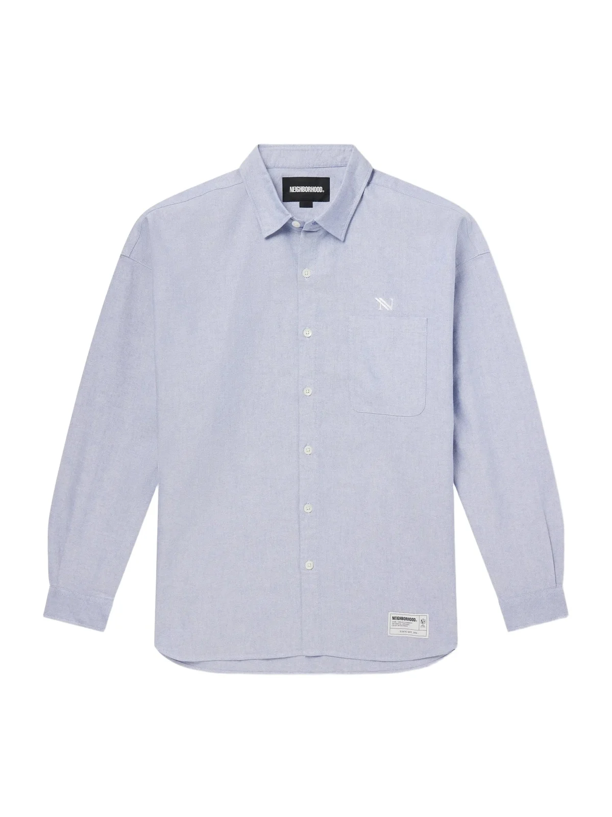 Neighborhood Logo-Embroidered Cotton Oxford Shirt - Men