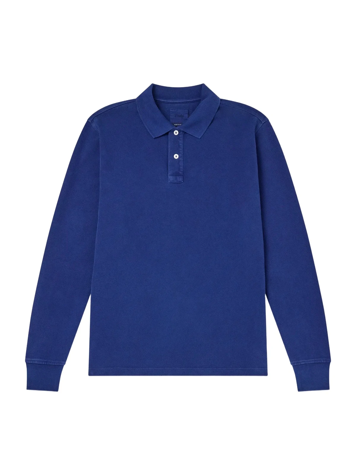 Drake's Indigo-Dyed Cotton-Piqué Polo Shirt - Men