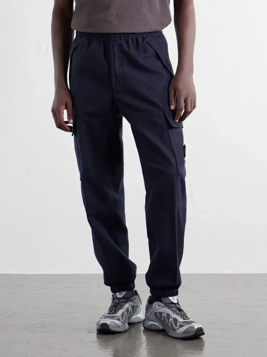 Stone Island Garment-Dyed Wool-Blend Nylon Flannel-TC Cargo Sweatpants - Men | Thumbnail 3 Stone Island Garment-Dyed Wool-Blend Nylon Flannel-TC Cargo Sweatpants - Men | Thumbnail 3