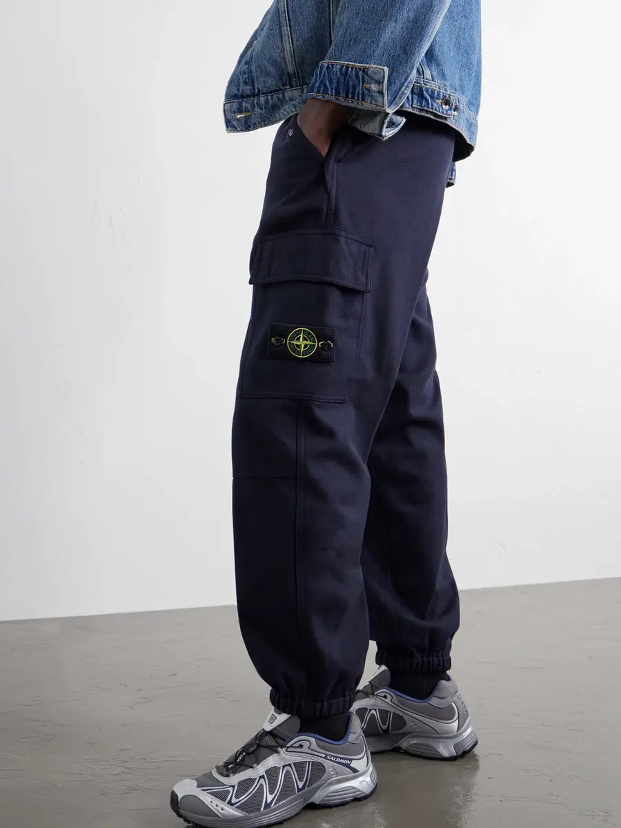Stone Island Garment-Dyed Wool-Blend Nylon Flannel-TC Cargo Sweatpants - Men | Thumbnail 5 Stone Island Garment-Dyed Wool-Blend Nylon Flannel-TC Cargo Sweatpants - Men | Thumbnail 5