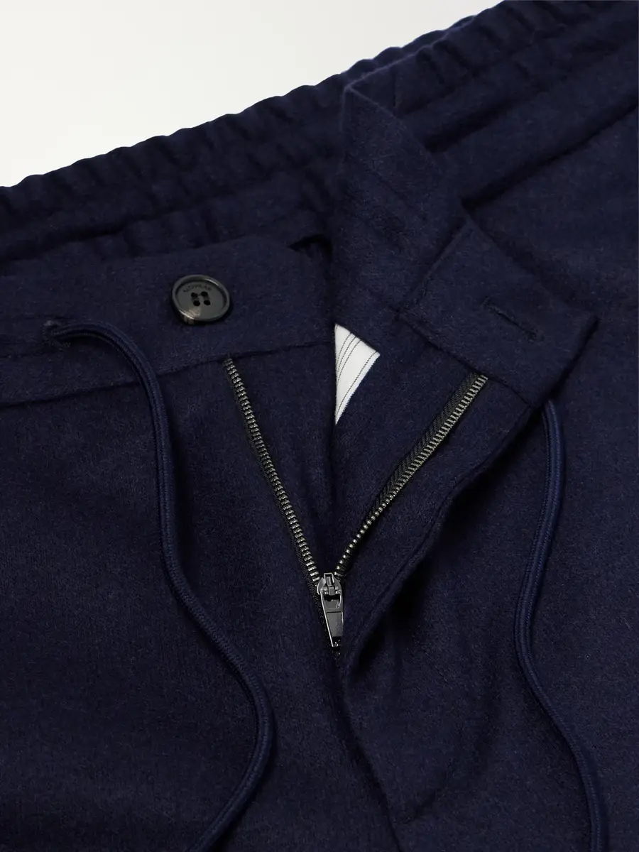 Slowear Incotex Tapered Cashmere-Flannel Drawstring Trousers - Men | Thumbnail 6 Slowear Incotex Tapered Cashmere-Flannel Drawstring Trousers - Men | Thumbnail 6