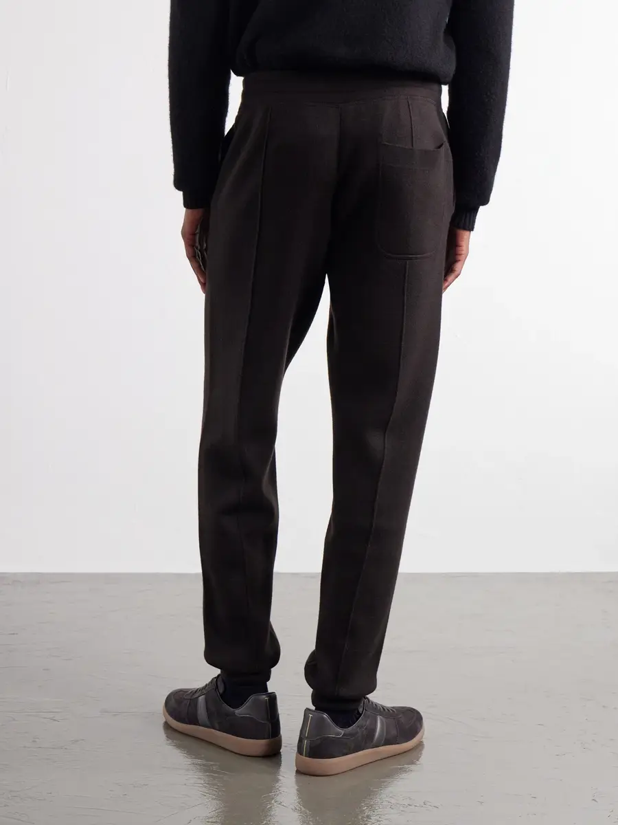 Tom Ford Tapered Wool-Jersey Sweatpants - Men | Thumbnail 4