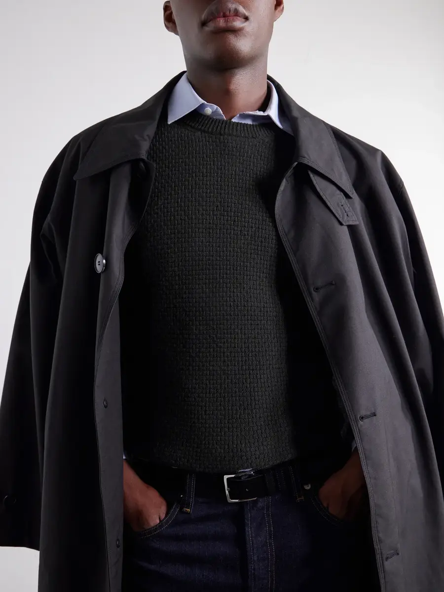 Inis Meáin Caoladóir Merino Wool and Cashmere-Blend Waffle Sweater - Men | Thumbnail 5