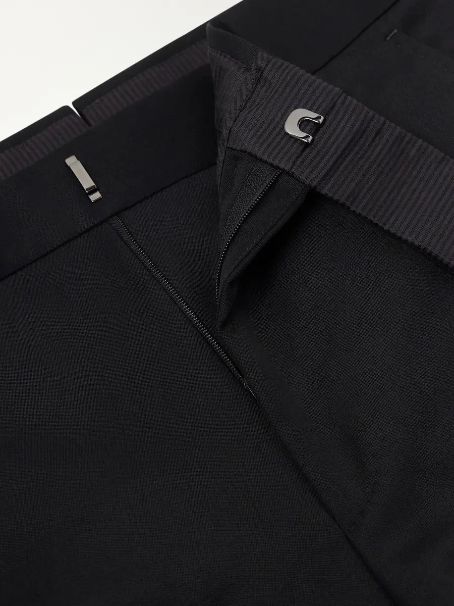 Tom Ford Wool-Blend Grain de Poudre Straight-Leg Trousers - Men | Thumbnail 6