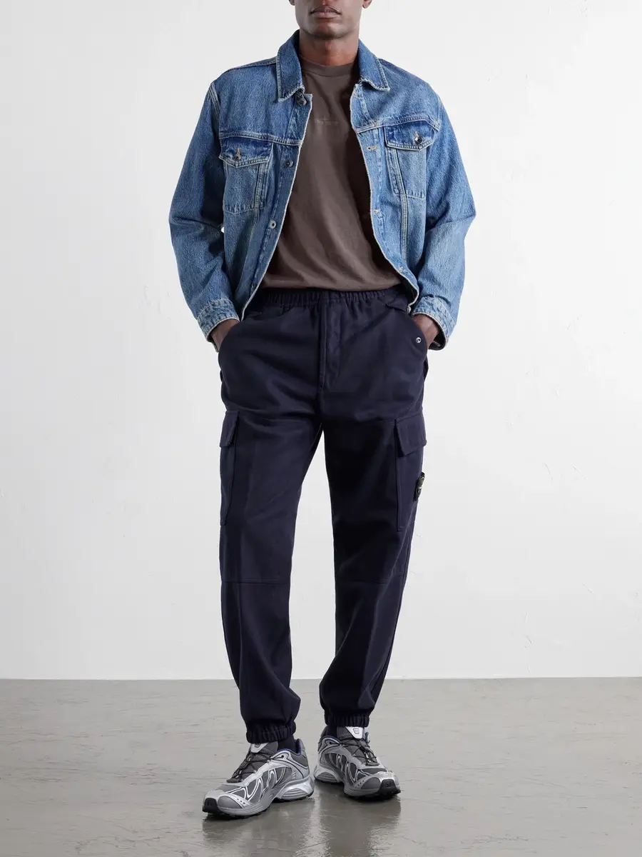 Stone Island Garment-Dyed Printed Organic Cotton-Jersey T-Shirt - Men | Thumbnail 2