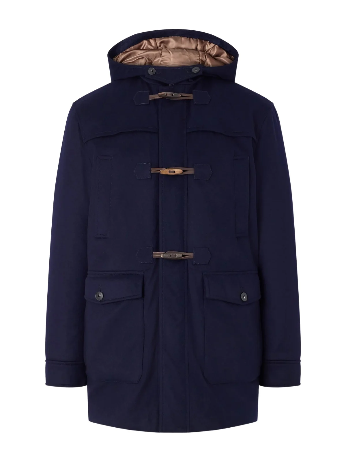 Canali Montgomery Hooded Leather-Trimmed Wool and Cashmere-Blend Padded Parka - Men