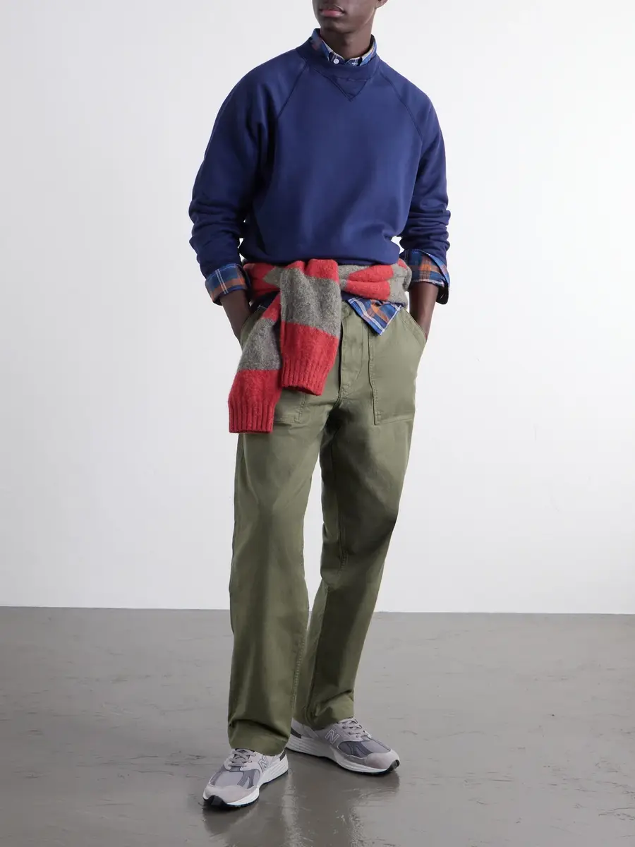 Drake's Garment-Washed Cotton-Jersey Sweatshirt - Men | Thumbnail 2