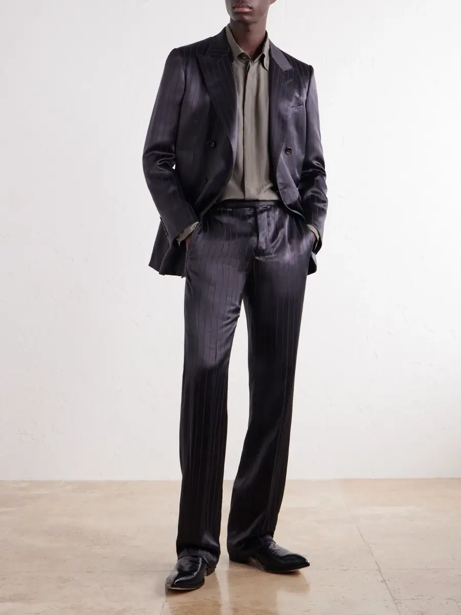 Tom Ford Cotton and Silk-Blend Twill Shirt - Men | Thumbnail 2