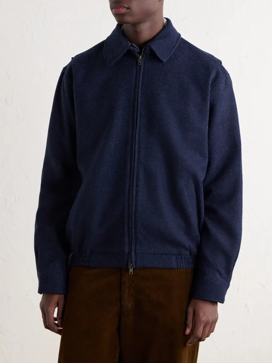 Portuguese Flannel Aurelia Felted Wool Blouson Jacket - Men | Thumbnail 3 Portuguese Flannel Aurelia Felted Wool Blouson Jacket - Men | Thumbnail 3