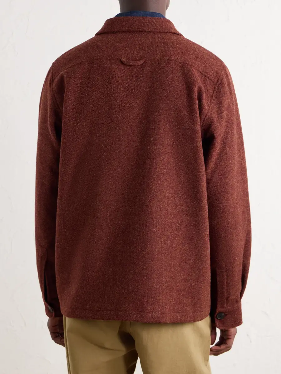 Portuguese Flannel Mélange Wool-Tweed Overshirt - Men | Thumbnail 4