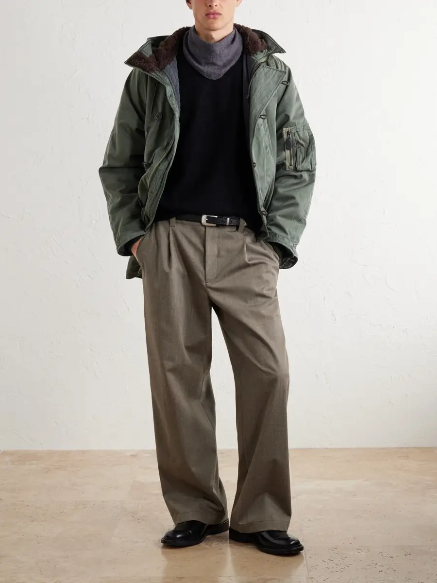 A.PRESSE Vintage Silk and Cotton-Blend Twill N-3B Flight Jacket - Men | Thumbnail 2 A.PRESSE Vintage Silk and Cotton-Blend Twill N-3B Flight Jacket - Men | Thumbnail 2