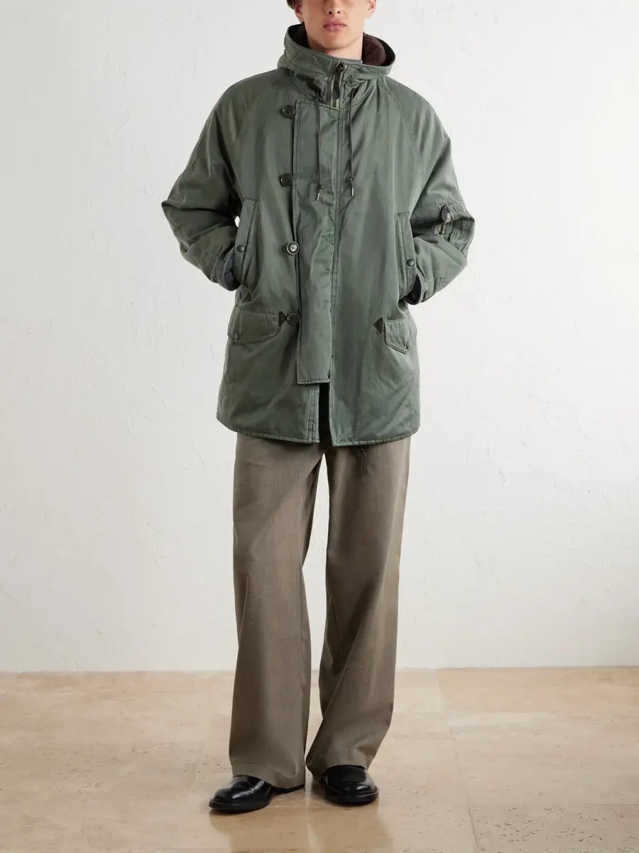 A.PRESSE Vintage Silk and Cotton-Blend Twill N-3B Flight Jacket - Men | Thumbnail 3 A.PRESSE Vintage Silk and Cotton-Blend Twill N-3B Flight Jacket - Men | Thumbnail 3