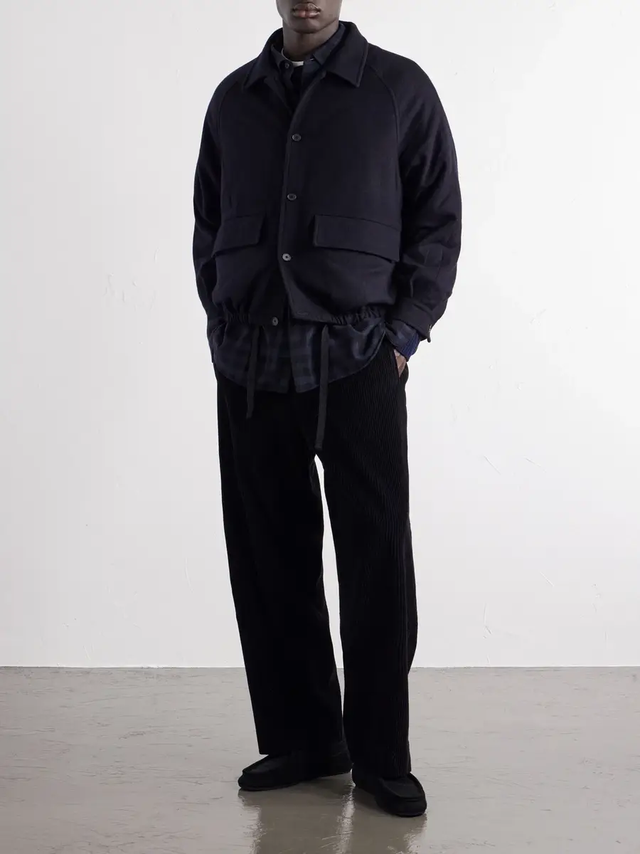 A.PRESSE Cashmere Flannel Blouson Jacket - Men | Thumbnail 2