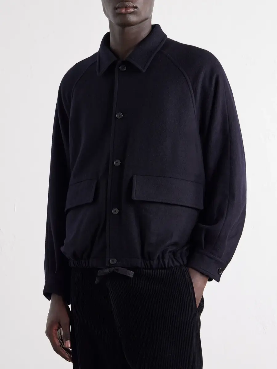 A.PRESSE Cashmere Flannel Blouson Jacket - Men | Thumbnail 3