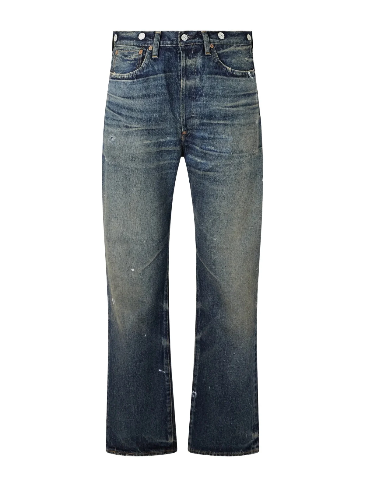 Junya Watanabe Distressed Paint-Splattered Flared Jeans - Men