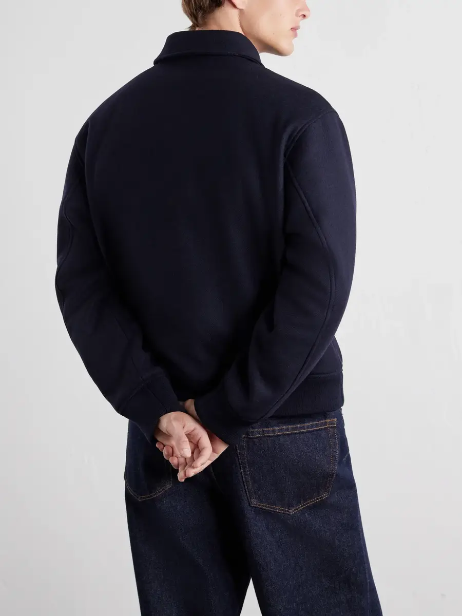 A.P.C. Charlie Wool-Blend Twill Blouson Jacket - Men | Thumbnail 4 A.P.C. Charlie Wool-Blend Twill Blouson Jacket - Men | Thumbnail 4