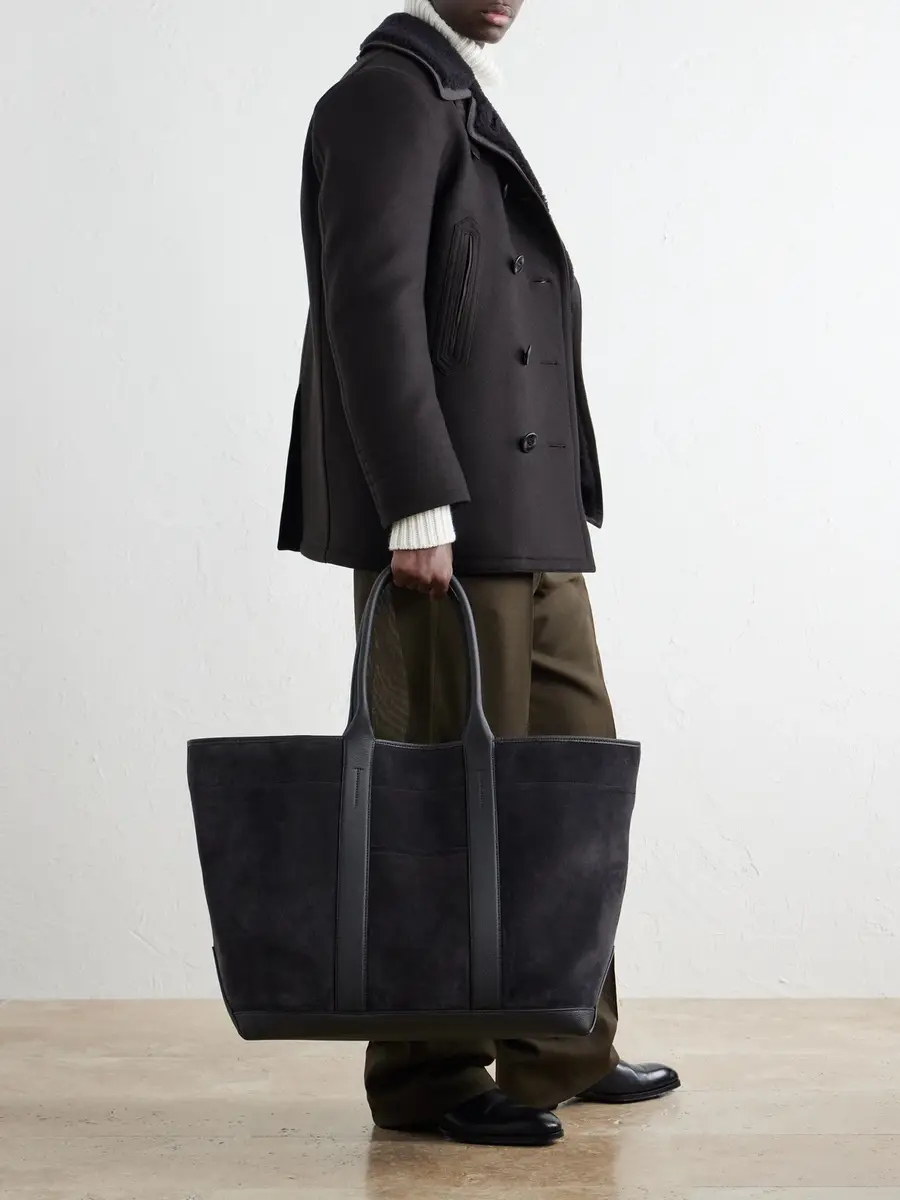 Tom Ford Leather-Trimmed Suede Weekend Bag - Men | Thumbnail 2