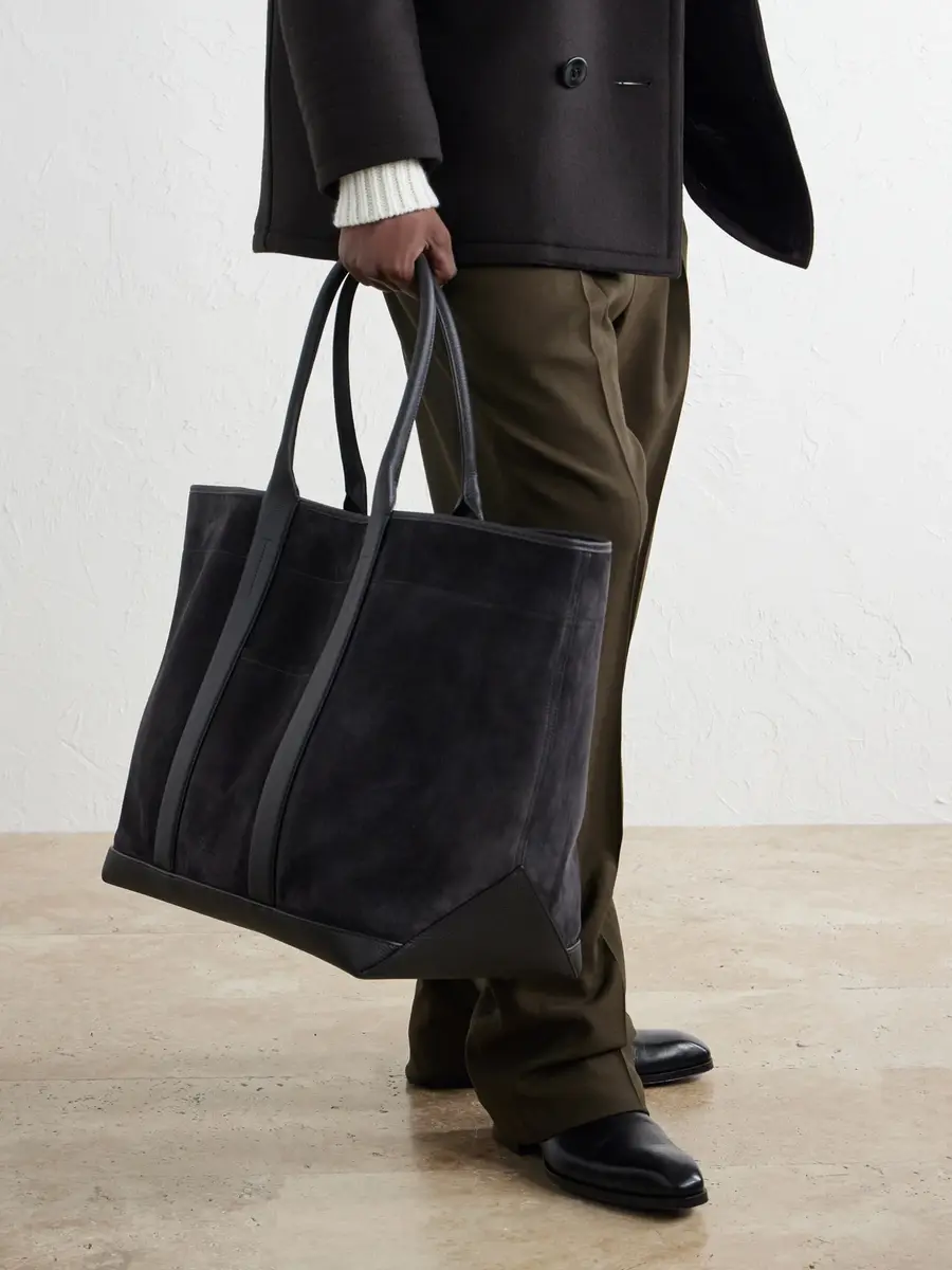Tom Ford Leather-Trimmed Suede Weekend Bag - Men | Thumbnail 3
