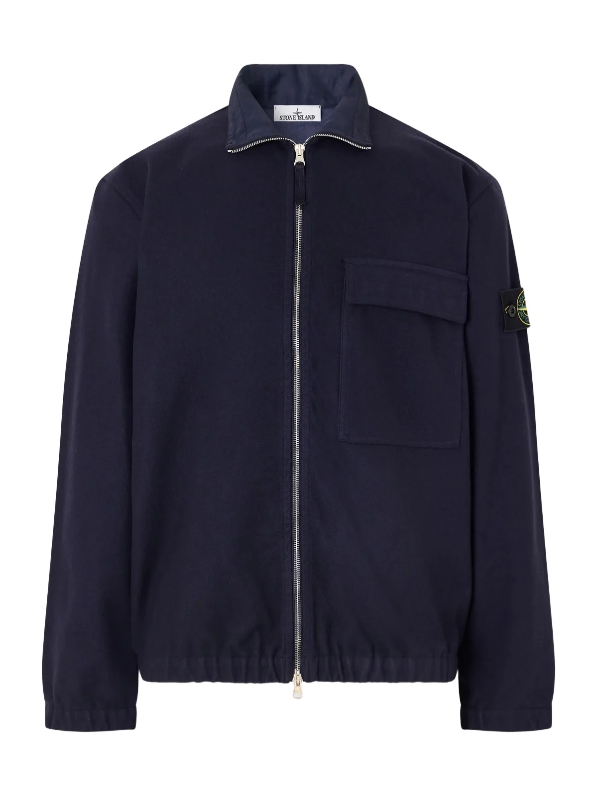 Stone Island Garment-Dyed Wool Nylon Flannel-TC Overshirt - Men