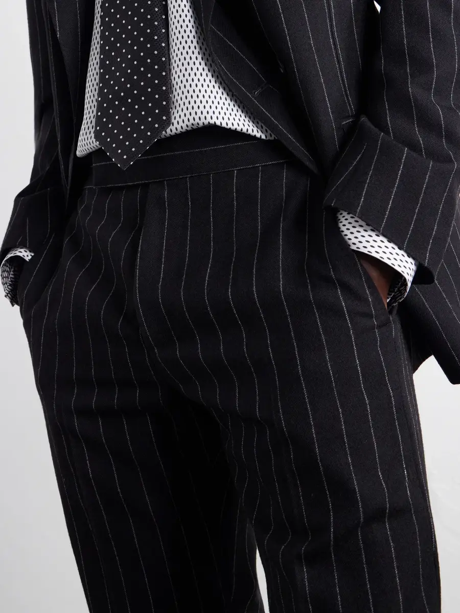 Tom Ford Straight-Leg Pinstriped Wool-Twill Suit Trousers - Men | Thumbnail 5