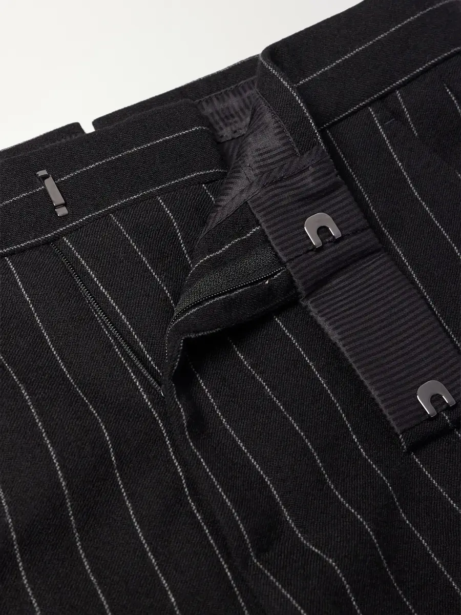 Tom Ford Straight-Leg Pinstriped Wool-Twill Suit Trousers - Men | Thumbnail 6