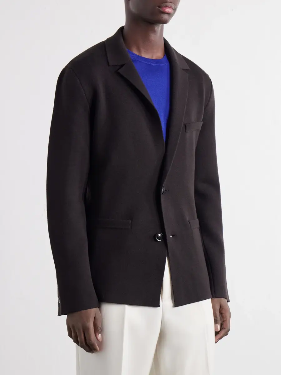 Tom Ford Knitted Wool-Blend Blazer - Men | Thumbnail 3