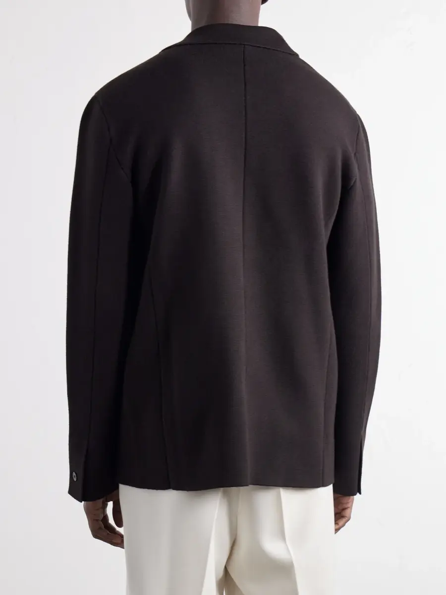 Tom Ford Knitted Wool-Blend Blazer - Men | Thumbnail 4